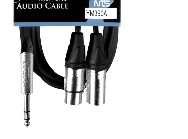 Lidge Ym-390a สายสัญญาณโฟนสเตอริโอ 6.35 มม. To Xlr ตัวผู้ / Xlr ตัวเมีย