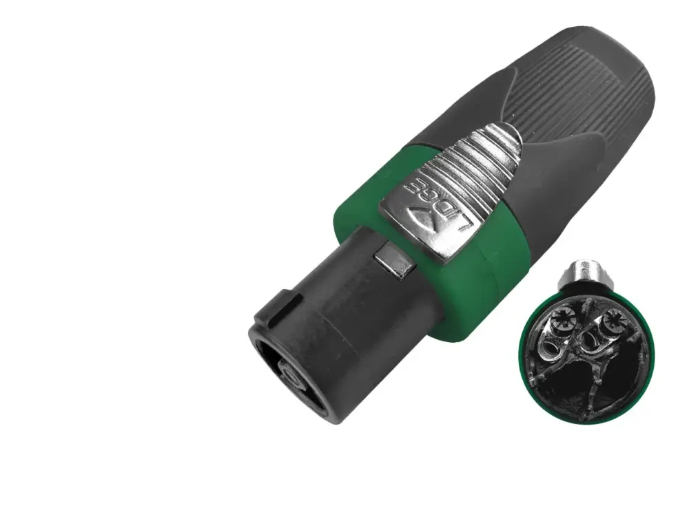 Ym 502 Green 6 11zon Nts Ym-502 ปลั๊กสปีคคอน 2 ขา สำหรับเข้าสาย