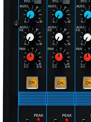 Btn Aux คู่มือมิกเซอร์ฉบับ 2026: อธิบายทุกปุ่มฟังก์ชัน (Gain, Eq, Aux, Fx)