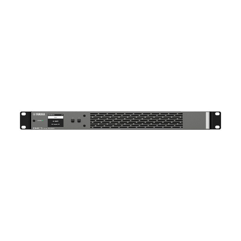 Yamaha Dme5 Front Yamaha Dme5 ดิจิตอลออดิโอโปรเซสเซอร์ 96khz พร้อมระบบ Dante 64x64 และ 4-Ch Flexible I/o