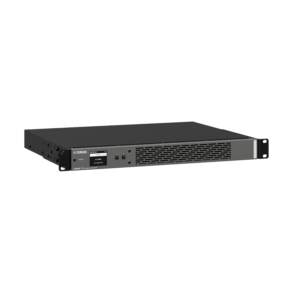 Yamaha Dme5 Left Yamaha Dme5 ดิจิตอลออดิโอโปรเซสเซอร์ 96khz พร้อมระบบ Dante 64x64 และ 4-Ch Flexible I/o