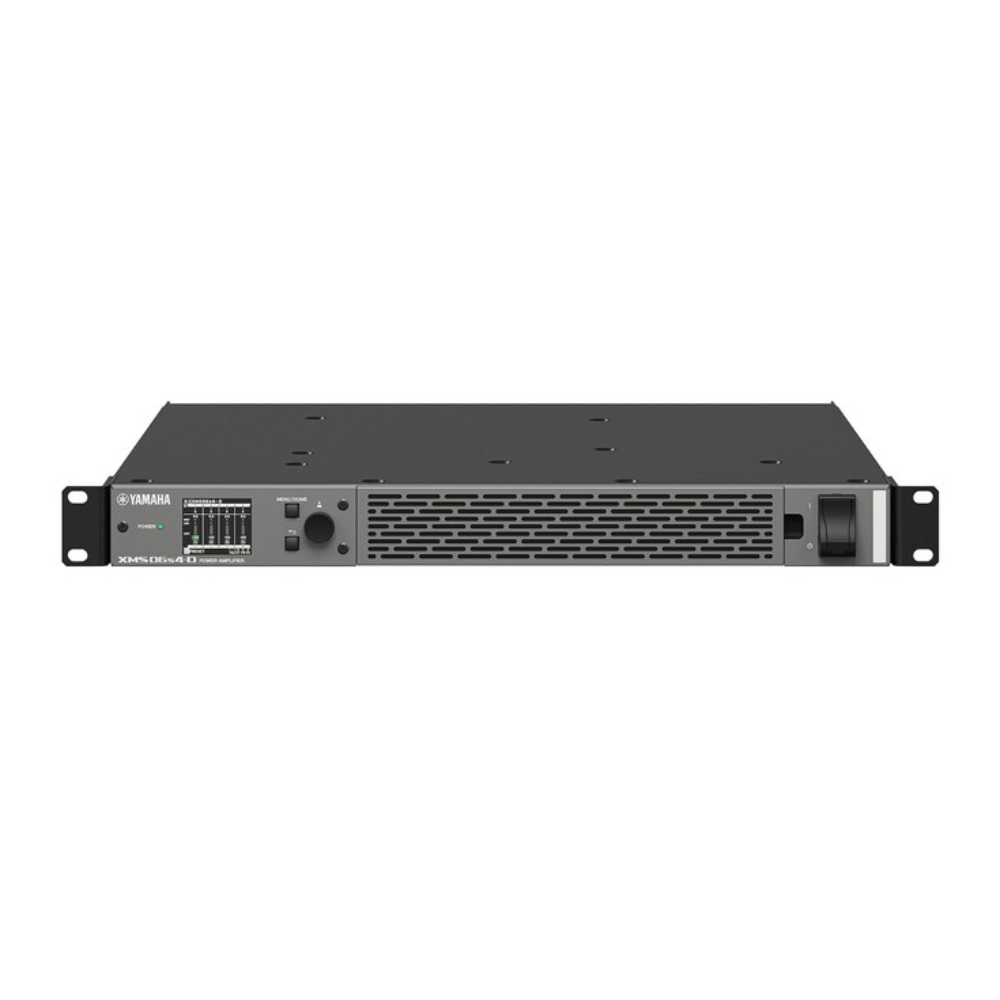 Yamaha Xms06s4 D Top Yamaha Xms06s4-D พาวเวอร์แอมป์ 4 แชนแนล 600w รองรับระบบ Dante (1u)