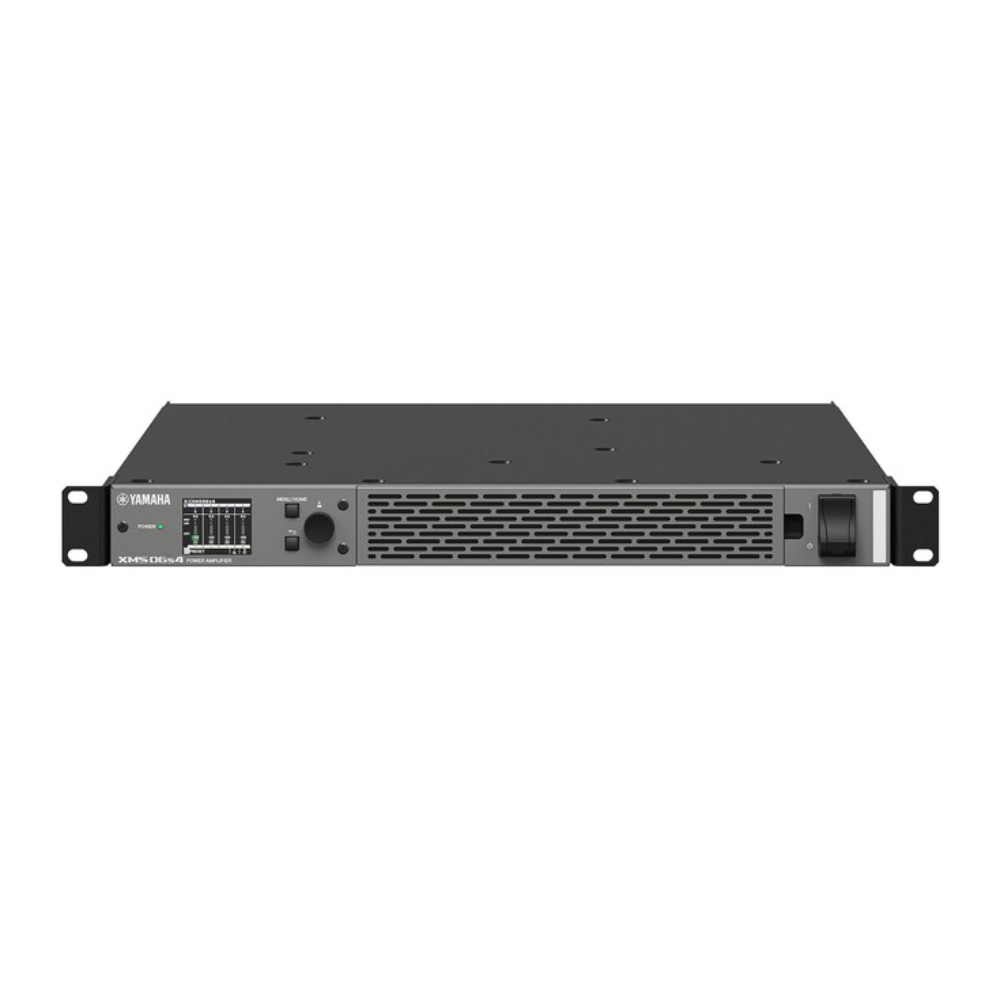 Yamaha Xms06s4 Top Yamaha Xms06s4 พาวเวอร์แอมป์ 4 แชนแนล 600w พร้อม Dsp ในตัวและระบบ Power Sharing (1u)