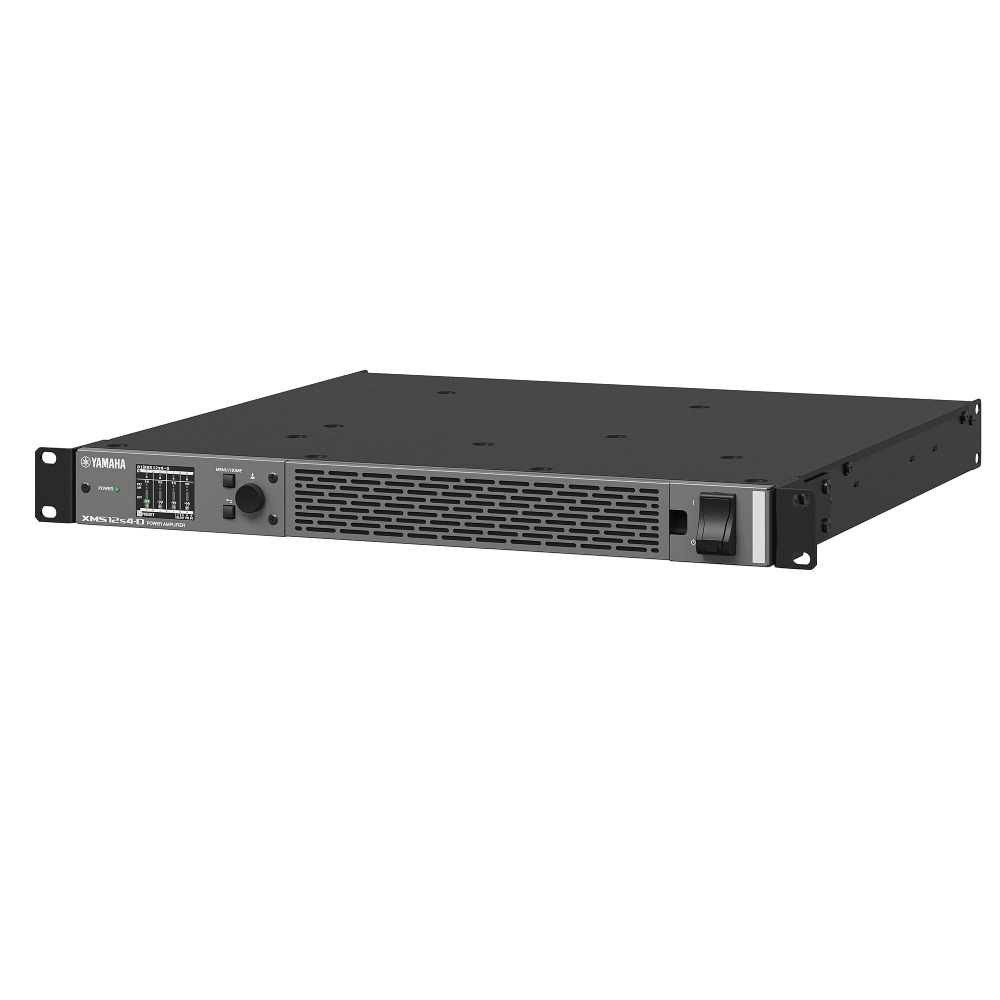 Yamaha Xms12s4 D Left Yamaha Xms12s4-D พาวเวอร์แอมป์ 4 แชนแนล 1200w รองรับระบบ Dante (1u)