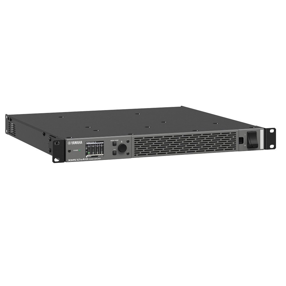 Yamaha Xms12s4 D Right Yamaha Xms12s4-D พาวเวอร์แอมป์ 4 แชนแนล 1200w รองรับระบบ Dante (1u)