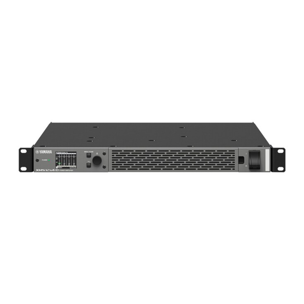 Yamaha Xms12s4 D Top Yamaha Xms12s4-D พาวเวอร์แอมป์ 4 แชนแนล 1200w รองรับระบบ Dante (1u)