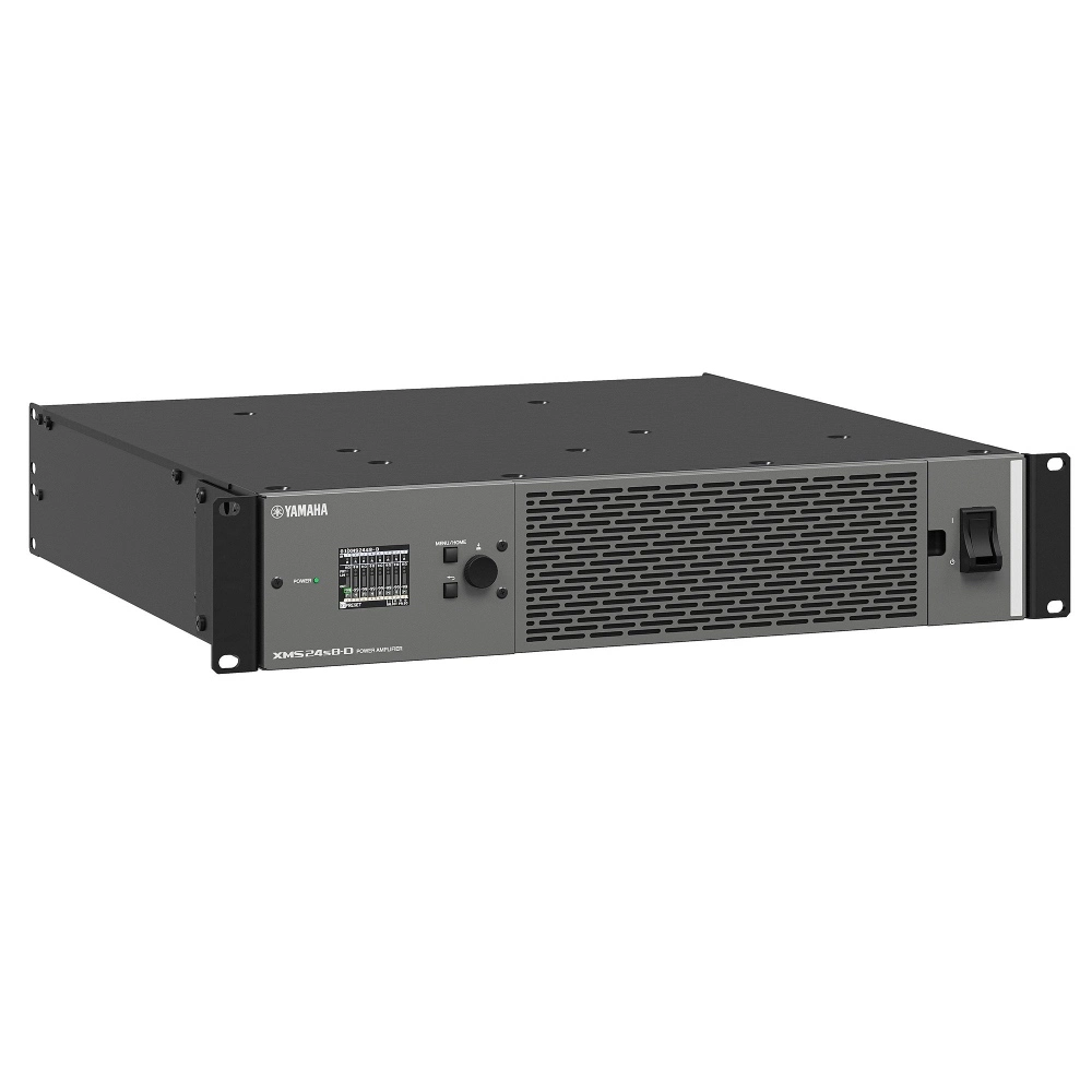 Yamaha Xms24s8 D Right Yamaha Xms24s8-D พาวเวอร์แอมป์ 8 แชนแนล 600w รองรับระบบ Dante (ขนาด 2u)