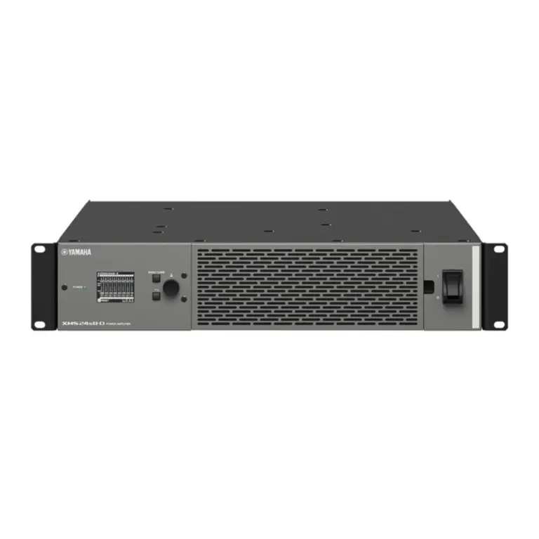 Yamaha Xms24s8-D พาวเวอร์แอมป์ 8 แชนแนล 600w รองรับระบบ Dante (ขนาด 2u)