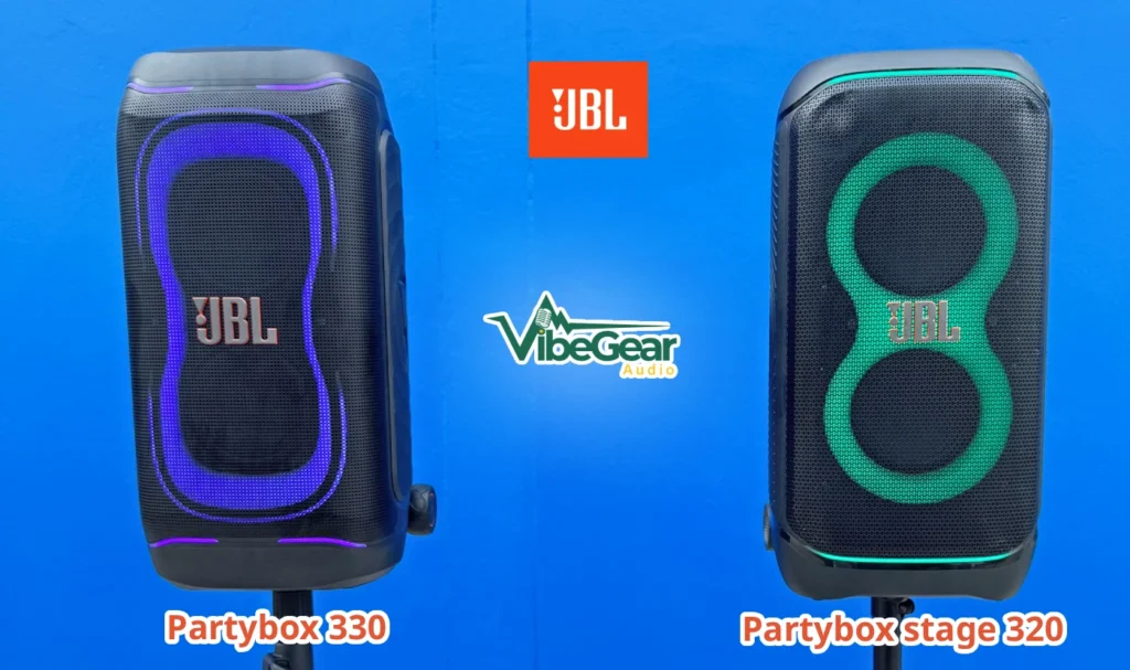 เปรียบเทียบ Jbl Partybox 330 Vs Partybox Stage 320