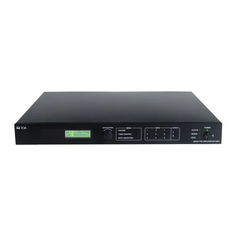 Toa Mx-9200-As Wireless Mixer Pre-Amplifier มิกเซอร์ปรีแอมป์ 9 ช่อง ควบคุมผ่าน Bluetooth