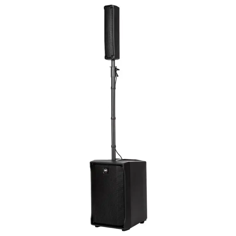 Rcf Evox J8 ชุดลำโพงคอลัมน์แอคทีฟพร้อมซับวูฟเฟอร์และล้อลาก Active Column Array System