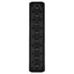 Rcf Evox Jmix8 ชุดลำโพงคอลัมน์แอคทีฟพร้อมมิกเซอร์ดิจิทัล ซับวูฟเฟอร์และล้อลาก Active Column Array System - Black