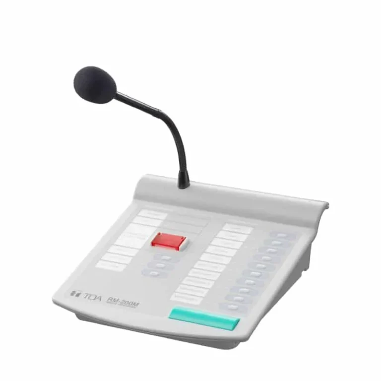 Toa Rm-200m S General Remote Microphone 10 Keys Vm-3000 Series ไมโครโฟนรีโมทประกาศ
