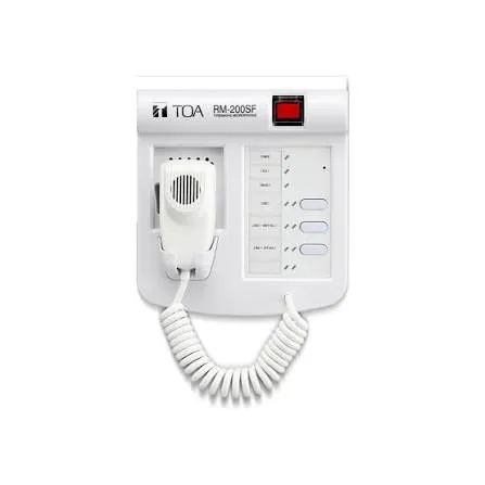 Toa Rm-200sf Fireman's Microphone Wall Mount Emergency Remote Microphone Vx-3000 Series