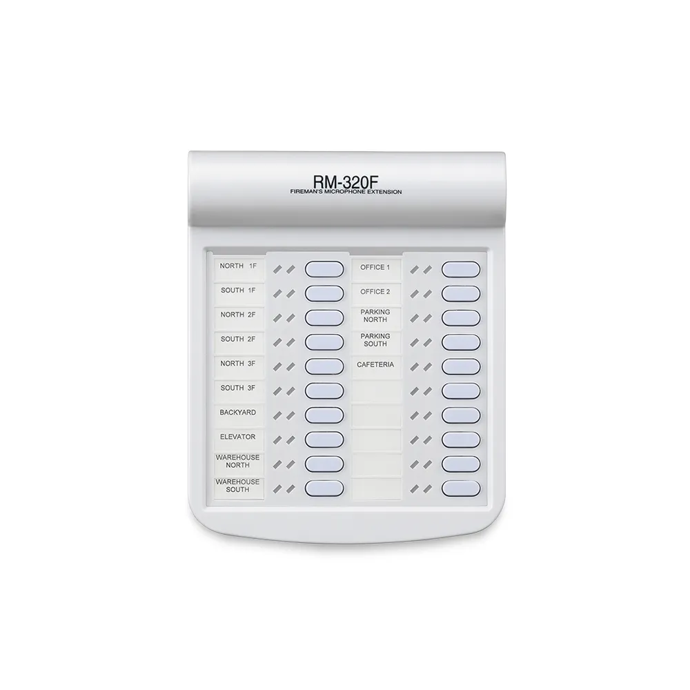 Rm 320f 18 11zon Toa Rm-320f Fireman's Microphone Extension 20 Keys ชุดขยายไมโครโฟนฉุกเฉิน 20 ปุ่ม