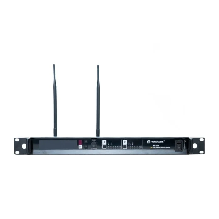 Relacart Hr 32d 2 Relacart Hr32d ระบบไมโครโฟนไร้สาย Uhf แบบ 2 ช่องสัญญาณ True Diversity