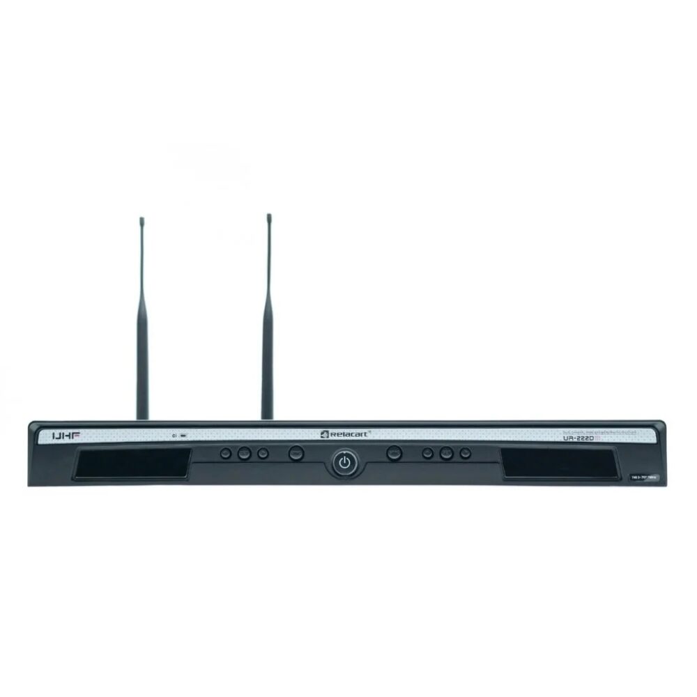 Relacart Ur 222d 1 2 11zon Relacart Ur222d ระบบไมโครโฟนไร้สาย Uhf แบบ 2 ช่องสัญญาณ True Diversity