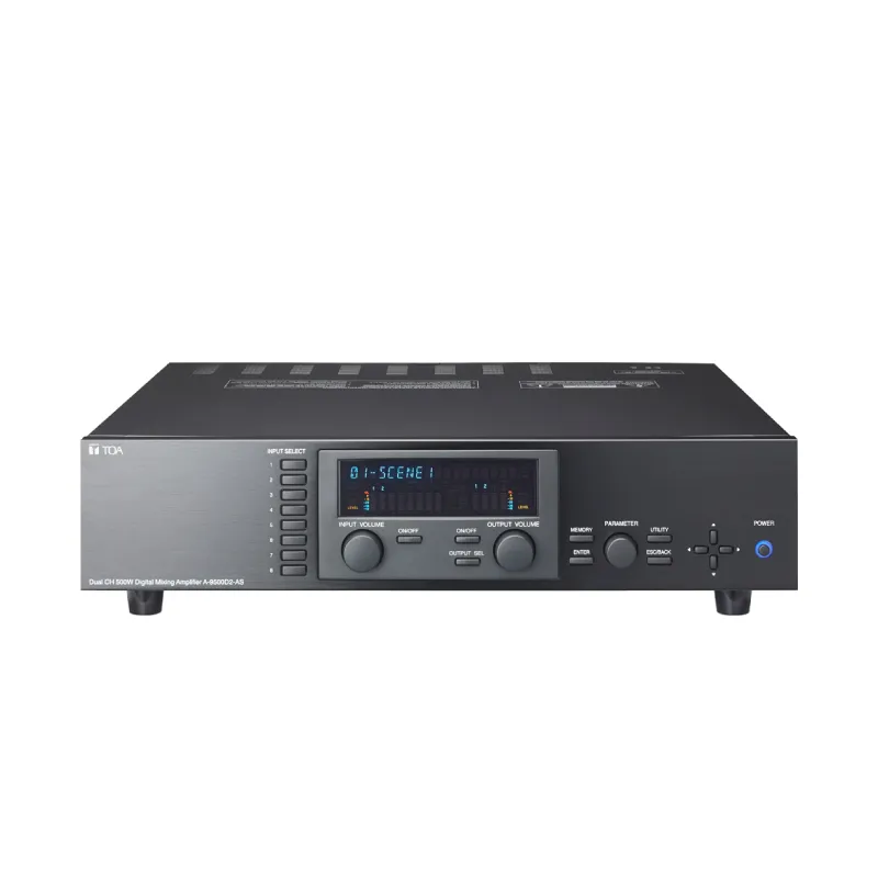 Toa A 9500d2 1 Toa A-9500d2-As ดิจิทัลมิกซิ่งแอมป์ 2 แชนเนล 500w × 2