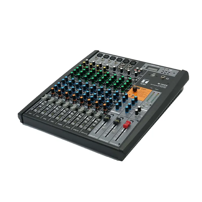 Toa M 124fx 1 Toa M-124fx-As มิกเซอร์อนาล็อก 12 ช่อง พร้อมเอฟเฟกต์และ Usb