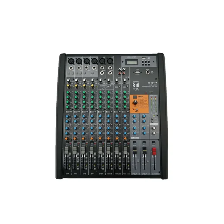 Toa M-124fx-As มิกเซอร์อนาล็อก 12 ช่อง พร้อมเอฟเฟกต์และ Usb