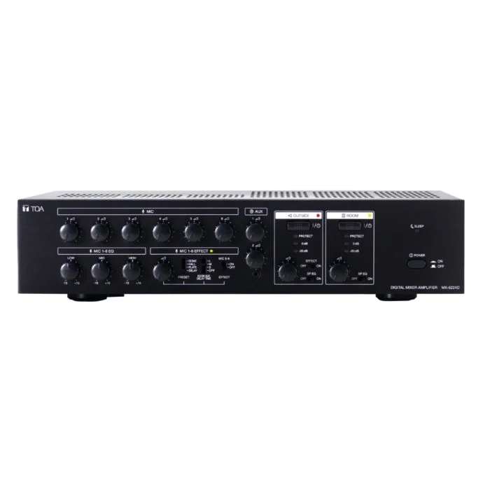 Toa Mx-6224d Digital Mixer Amplifier 2 × 240w เครื่องผสมสัญญาณและขยายเสียงดิจิทัล 2 โซน