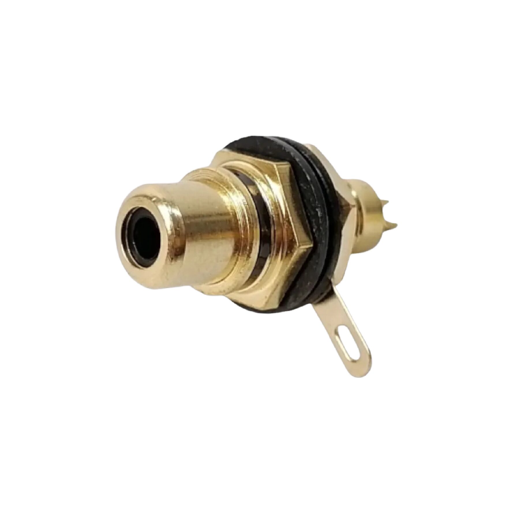 Cm Cm-367-0 Rca Female ทรงกลม สีดำ