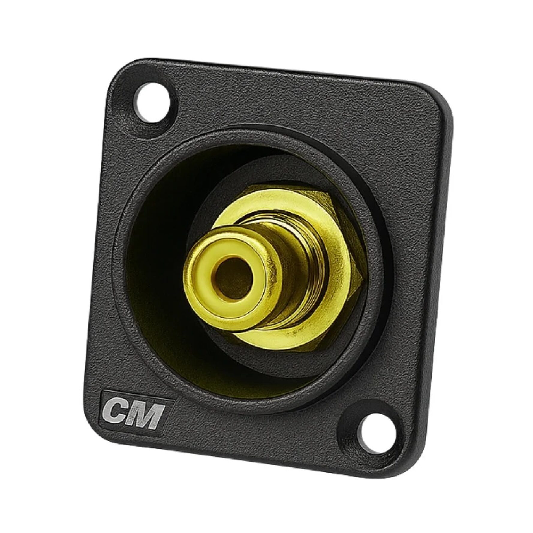 Cm Cmf2db-4 Rca Female บอดี้สีดำ หัวสีเหลือง