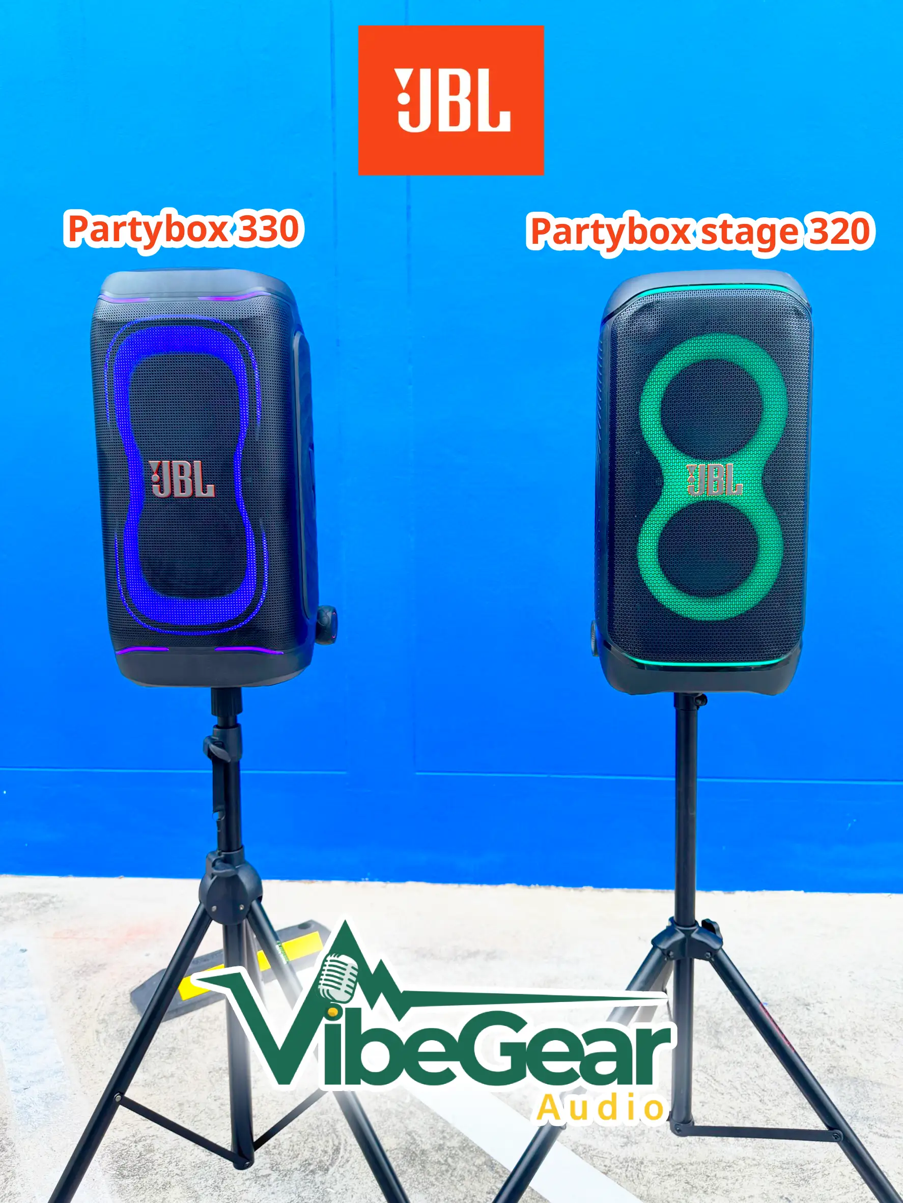 เปรียบเทียบ Jbl Partybox 330 Vs Partybox Stage 320