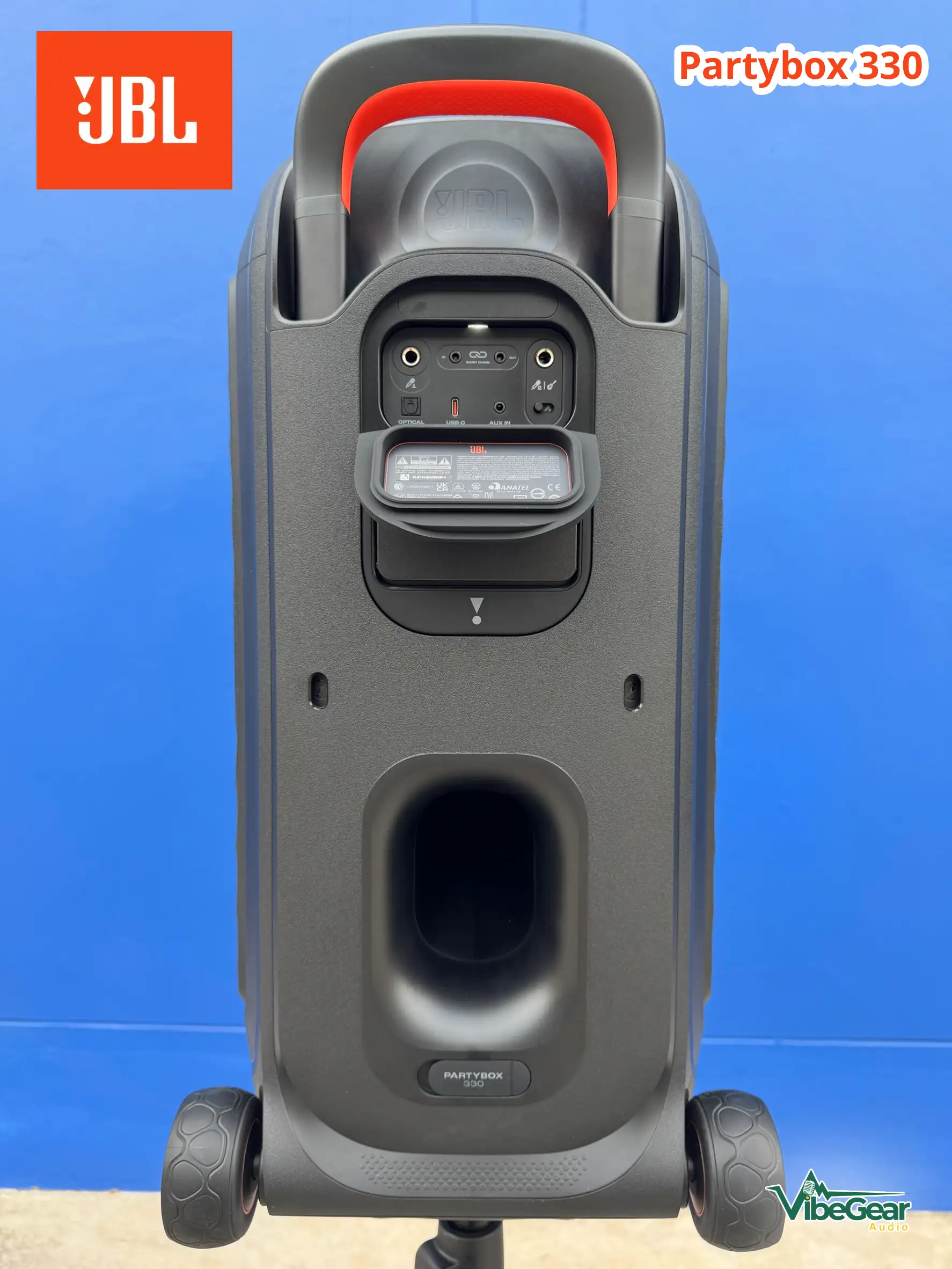 ด้านหลังตู้ลำโพง Jbl Partybox 330