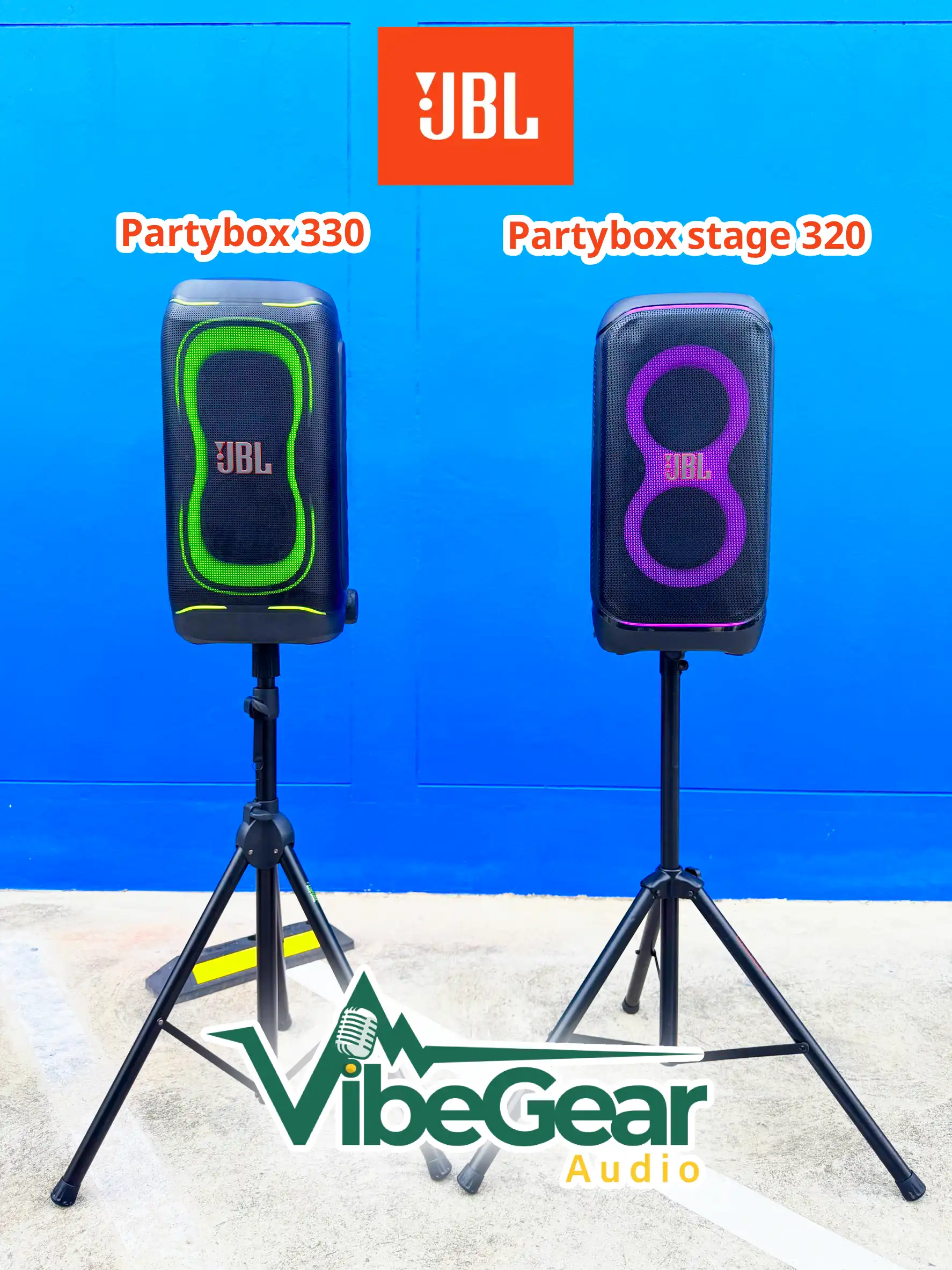 เปรียบเทียบ Jbl Partybox 330 Vs Partybox Stage 320