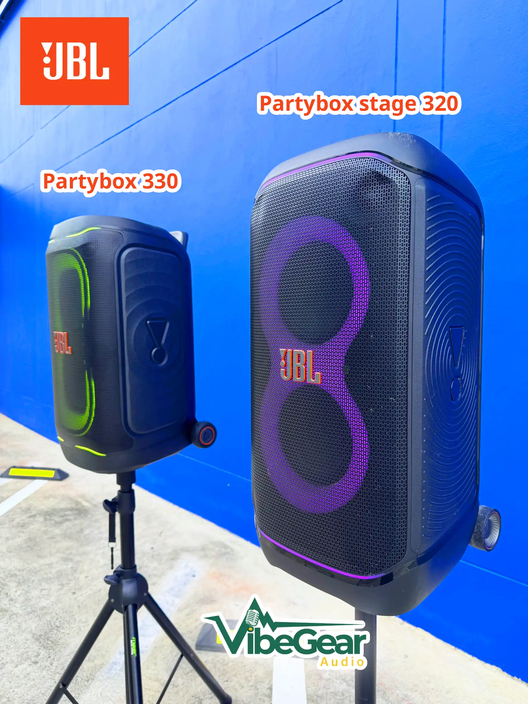 เปรียบเทียบ Jbl Partybox 330 Vs Partybox Stage 320