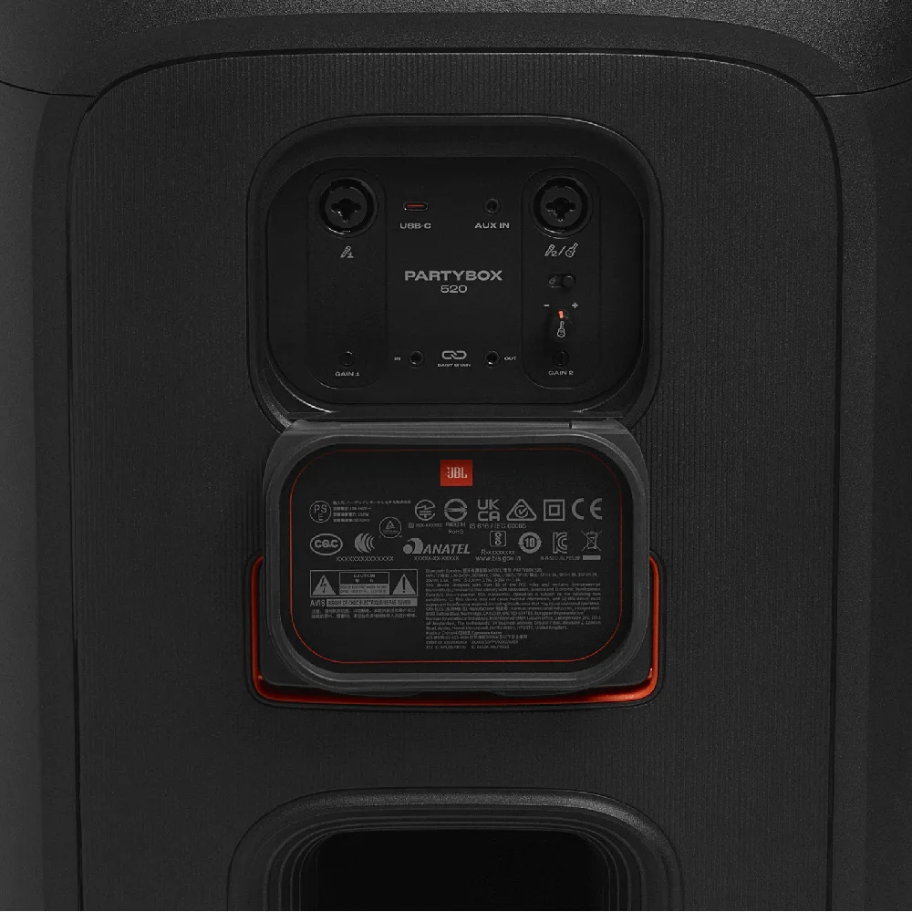 Jbl Partybox 520 Connections Open Jbl Partybox 520 ลำโพงปาร์ตี้ล้อลาก พลังเสียงระดับสเตจ 400w