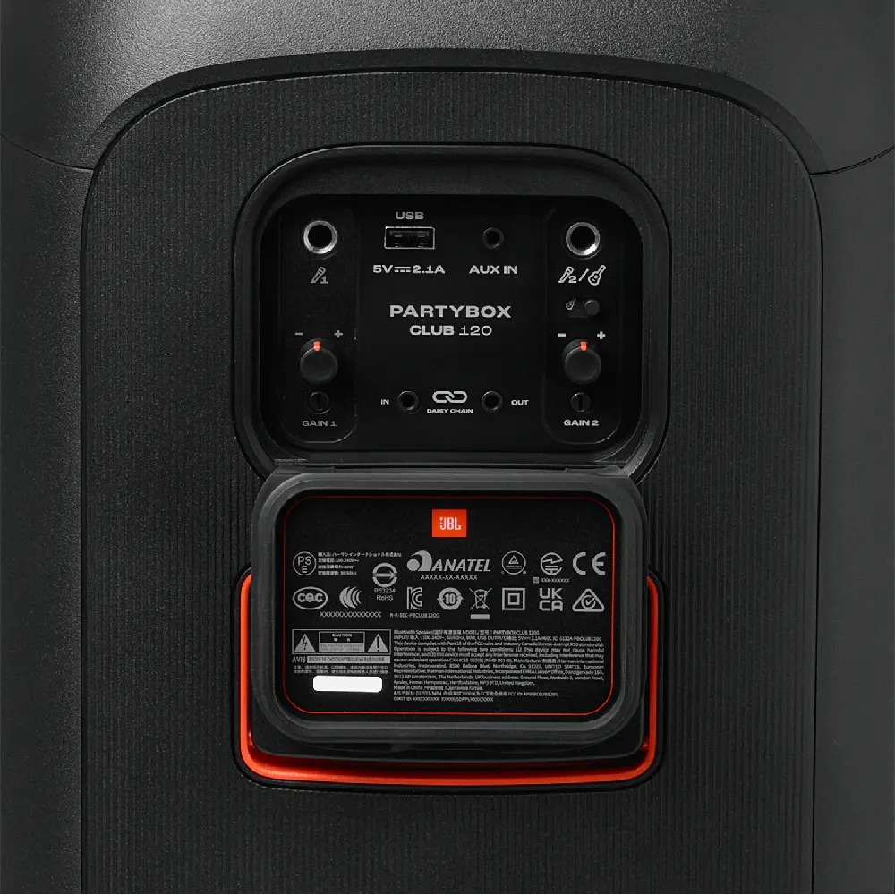 Jbl Partybox Club 120 Back Connections Jbl Partybox Club 120 ลำโพงปาร์ตี้บลูทูธไร้สาย พลังเสียง 160w