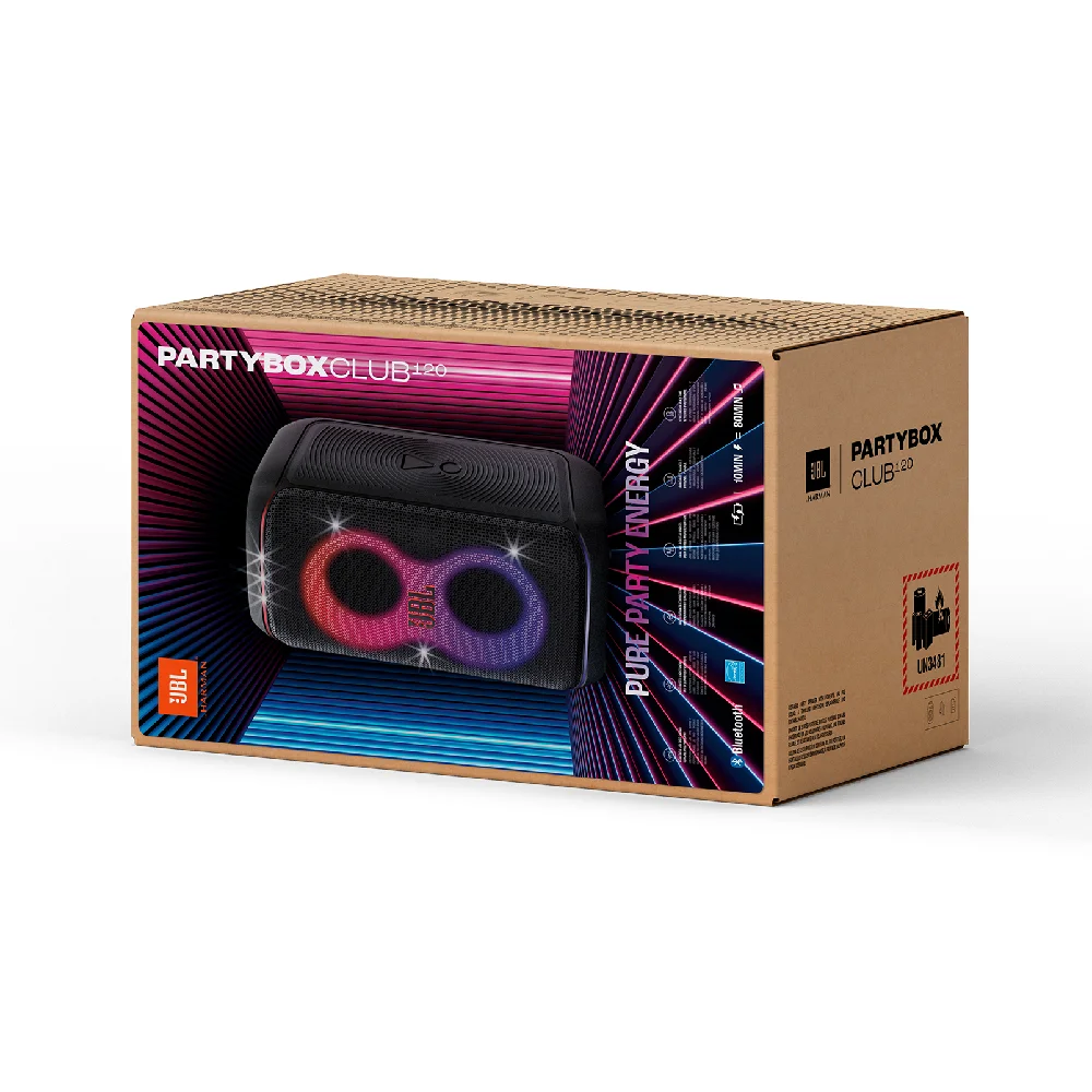 Jbl Partybox Club 120 Box Jbl Partybox Club 120 ลำโพงปาร์ตี้บลูทูธไร้สาย พลังเสียง 160w