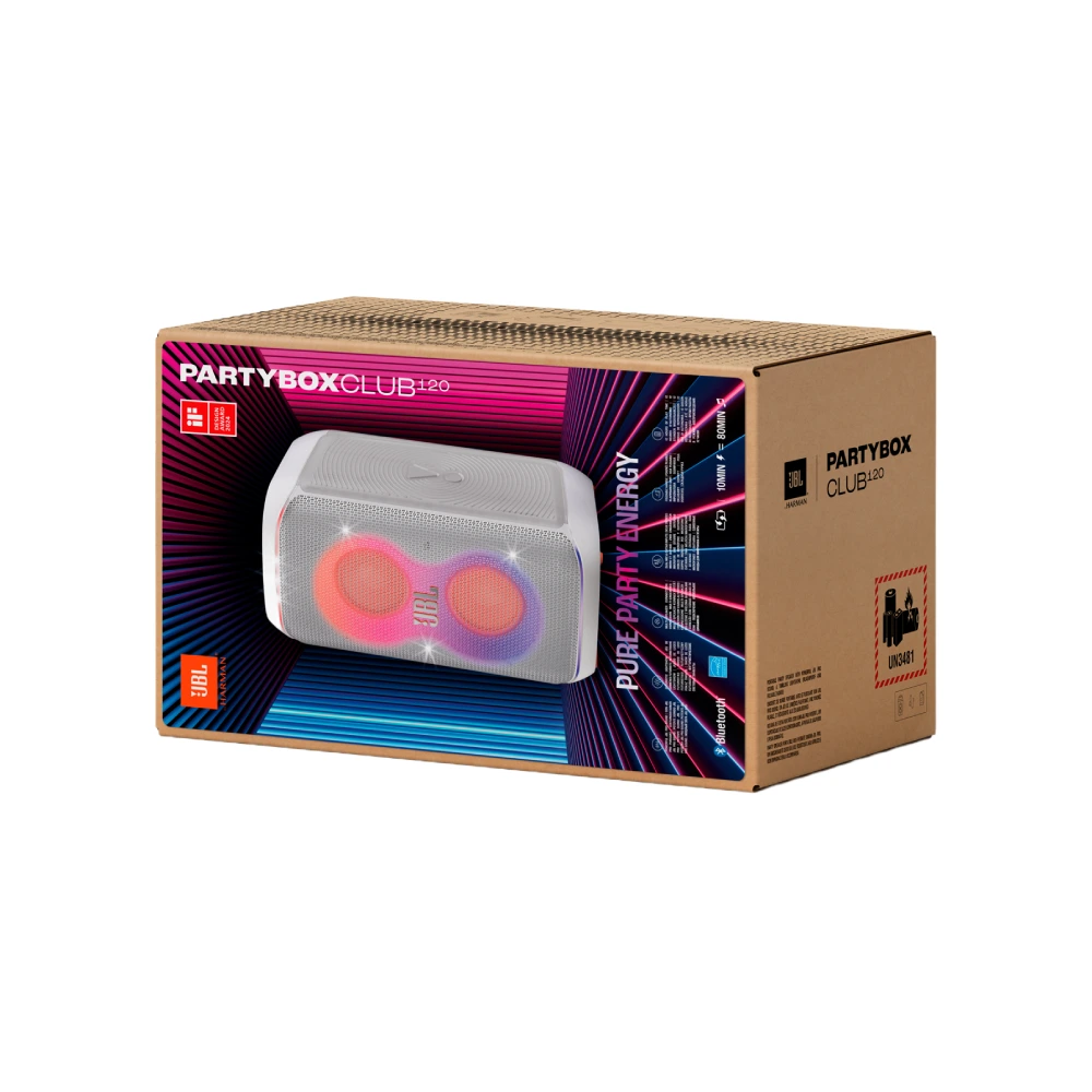 Jbl Partybox Club 120 White Box Jbl Partybox Club 120 ลำโพงปาร์ตี้บลูทูธไร้สาย พลังเสียง 160w