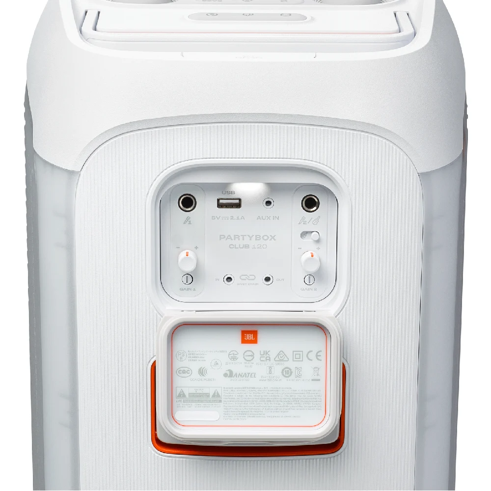 Jbl Partybox Club 120 White Connections Jbl Partybox Club 120 ลำโพงปาร์ตี้บลูทูธไร้สาย พลังเสียง 160w