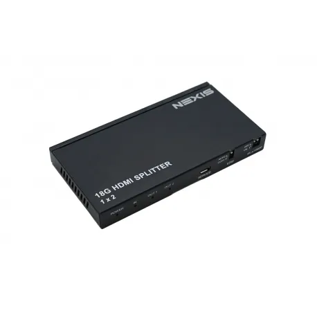 Nexis 18gbps Hdmi 1x2 Splitter With Video Scaler/audio Extract (Hsp102a)