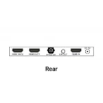Nexis 18gbps Hdmi 1x2 Splitter With Video Scaler/audio Extract (Hsp102a)
