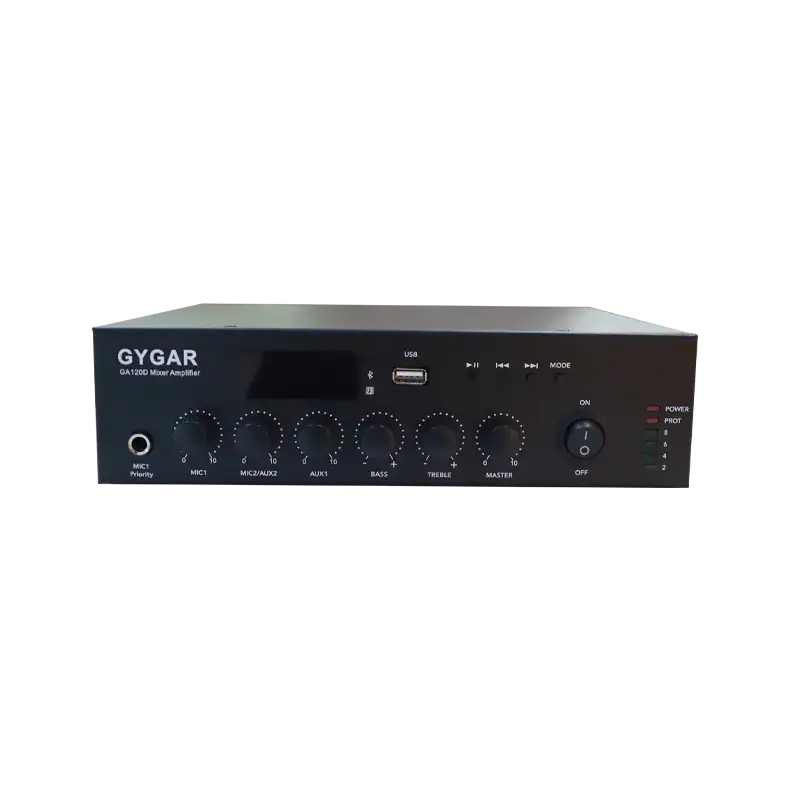 Amp120d 1 Gygar Amp-Ga120d ดิจิตอลมิกเซอร์แอมป์ 120w พร้อม Usb, Bluetooth และ Fm