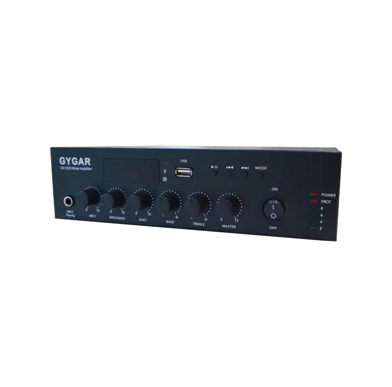 Amp120d 3 Gygar Amp-Ga120d ดิจิตอลมิกเซอร์แอมป์ 120w พร้อม Usb, Bluetooth และ Fm