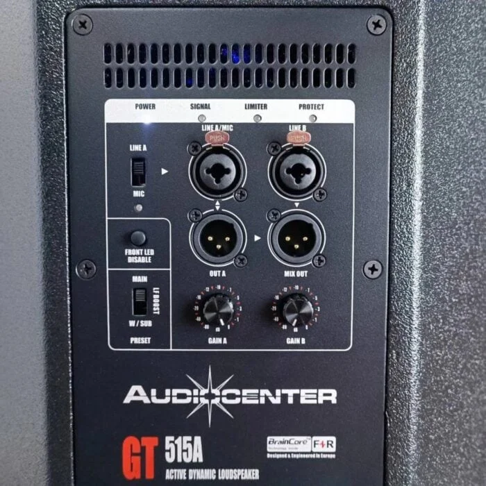 Audiocenter Gt515a Panel Audiocenter Gt515a ลำโพง Active Dsp-Controlled Full Range ขนาด 15 นิ้ว 1100w