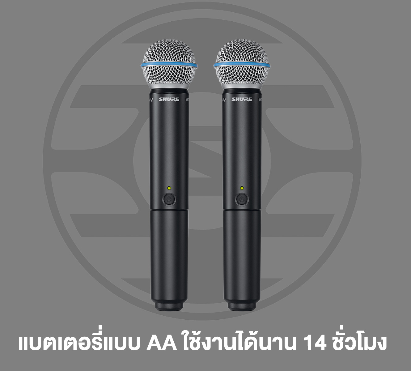 Shure Blx288th/beta58-Q12 ชุดไมโครโฟนไร้สายคู่ พร้อมหัวไมโครโฟน Beta® 58a ย่านความถี่ Q12