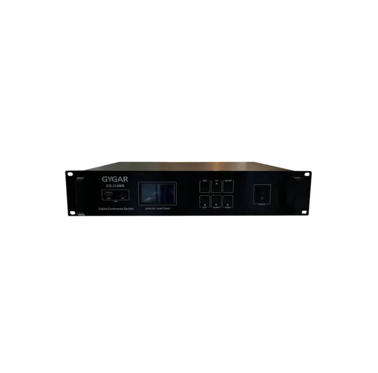 Gygar Cg-310mr ตัวควบคุมไมค์ประชุมแบบมีสาย รองรับไมโครโฟนสูงสุด 120 ตัว พร้อม Usb บันทึกเสียง และ Lcd