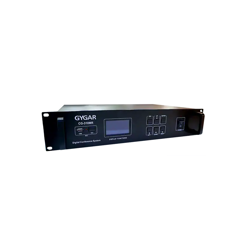 Cg310 3 Gygar Cg-310mr ตัวควบคุมไมค์ประชุมแบบมีสาย รองรับไมโครโฟนสูงสุด 120 ตัว พร้อม Usb บันทึกเสียง และ Lcd