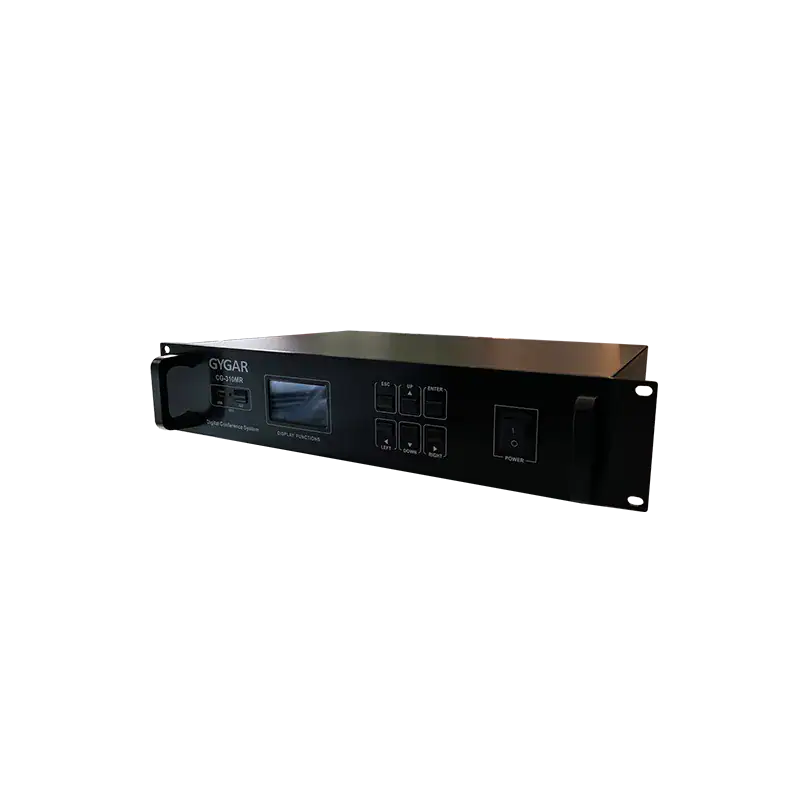 Cg310 4 Gygar Cg-310mr ตัวควบคุมไมค์ประชุมแบบมีสาย รองรับไมโครโฟนสูงสุด 120 ตัว พร้อม Usb บันทึกเสียง และ Lcd