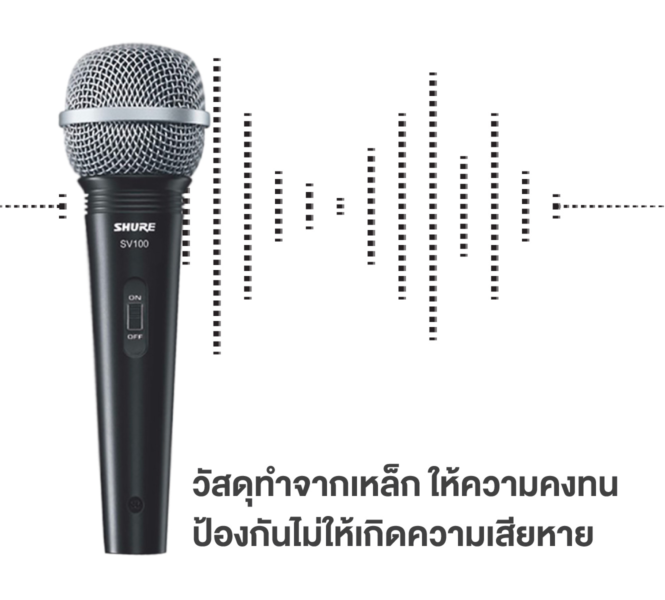 Shure Sv100 ไมโครโฟนไดนามิกอเนกประสงค์ สำหรับพูดและร้องเพลง พร้อมสาย Jack Phone