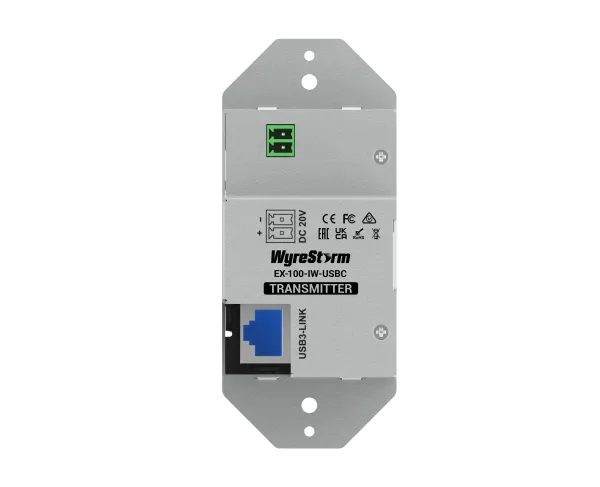 Ex 100 Iw Usbc Back 2 600x487 2 11zon Wyrestorm Ex-100-Iw-Usbc Usb 3.2 Gen 1 Extender แบบติดผนัง Single Gang ระยะ 100 เมตร พร้อม Usb-C และ Usb-A 4 พอร์ต