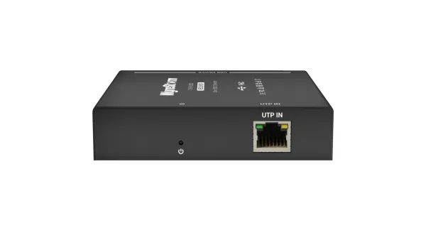 Ex 60 Usb2 Rx Reartilt Rndr 600x338 3 11zon Wyrestorm Ex-60-Usb2 Usb Extender Usb 2.0 480mbps ระยะ 60 เมตร พร้อม 4x Usb-A และ 1-Way Poc