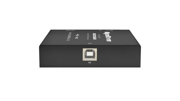Ex 60 Usb2 Tx Frnttilt Rndr 600x338 4 11zon Wyrestorm Ex-60-Usb2 Usb Extender Usb 2.0 480mbps ระยะ 60 เมตร พร้อม 4x Usb-A และ 1-Way Poc