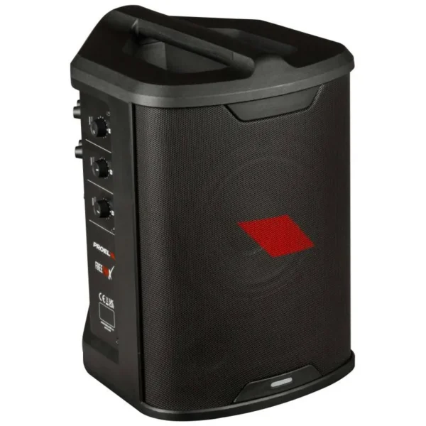 Proel Freetwox ลำโพง Pa แบบใช้แบตเตอรี่ 6.5 นิ้ว 400w พร้อม Digital Mixer, Bluetooth และ Usb Player